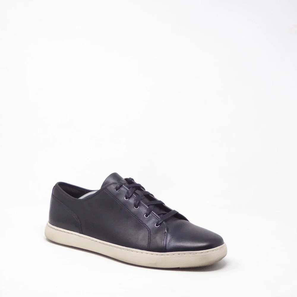 FitFlop Christophe Mens Sneakers Black Leather Lace Up N33-001 Size 12